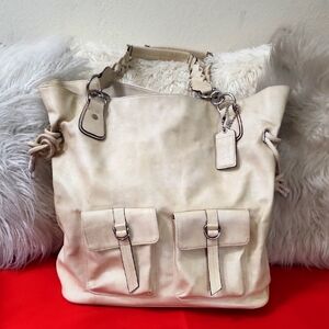 Nancy Odell Elegant Cream Tote Bag